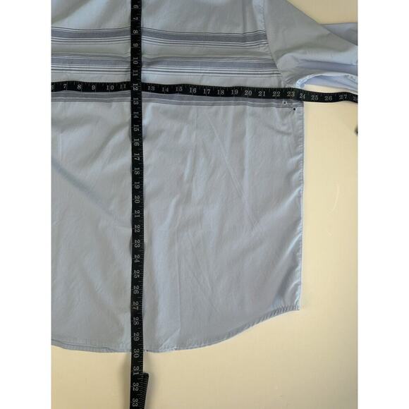 NWT - Tommy Bahama Men’s Siesta Key Shirt Large Blue Long Sleeve Skyline Stripe - Picture 4 of 8